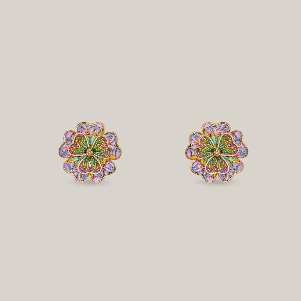 Chroma Bloom Gold Earrings