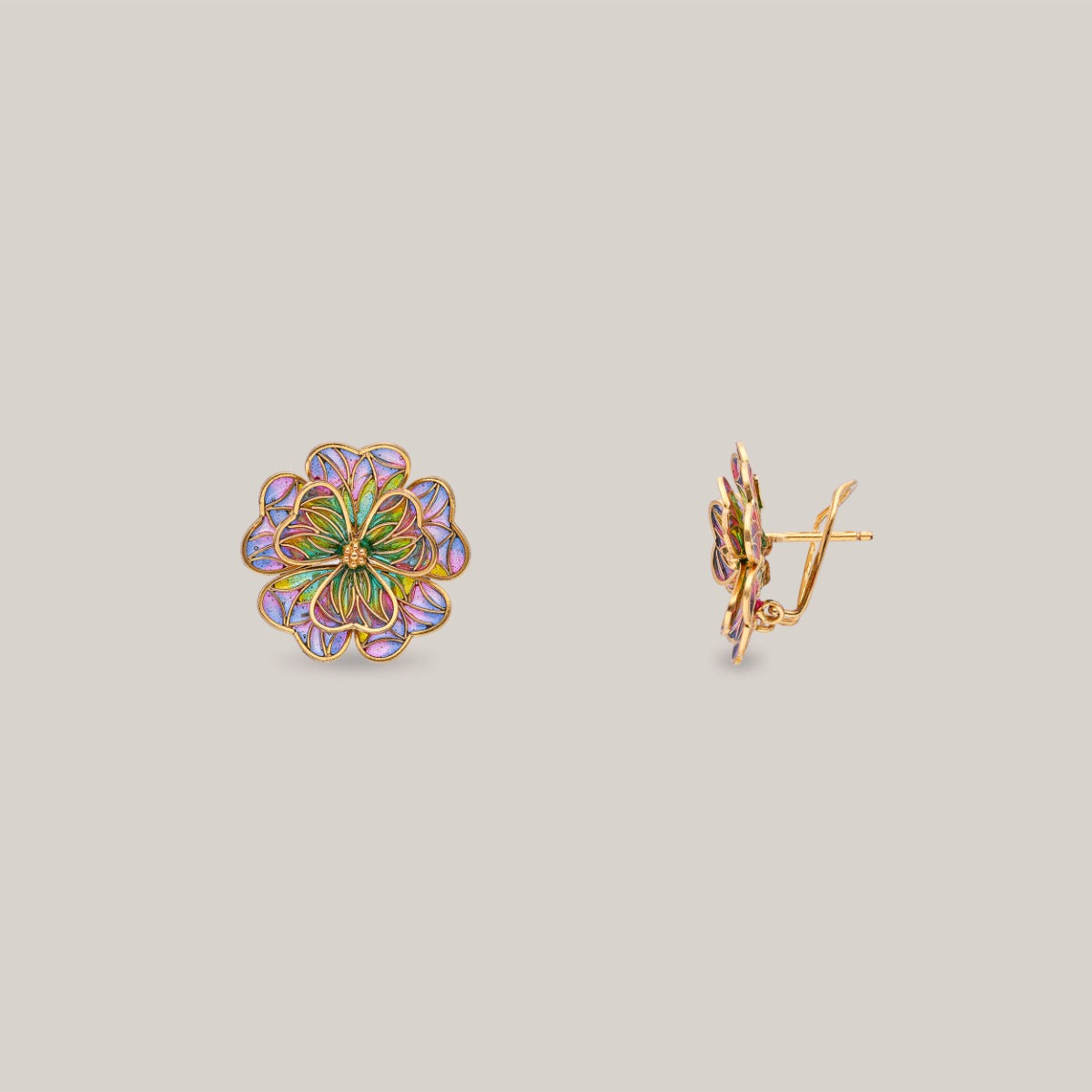 Chroma Bloom Gold Earrings