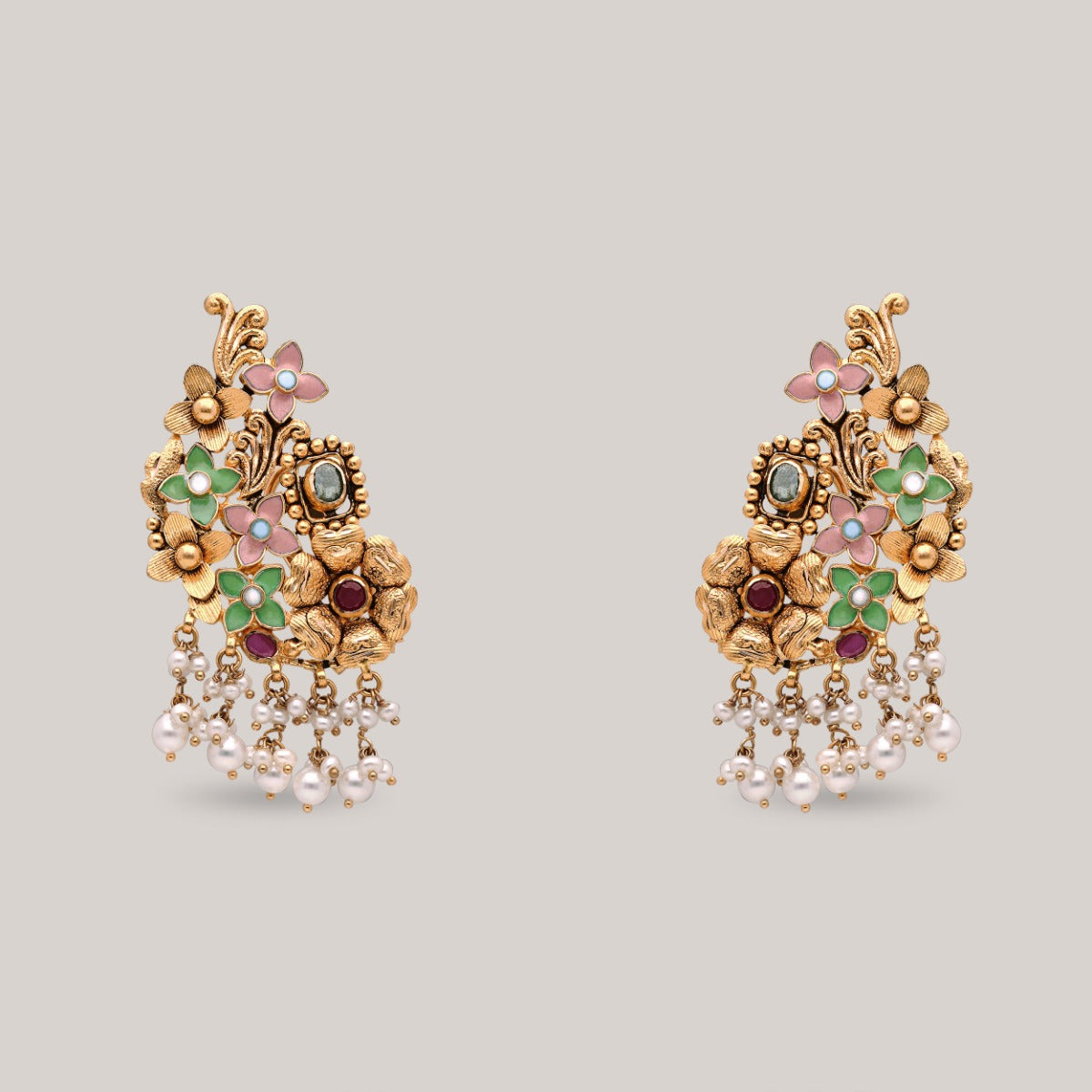 Pastel Paradise Gold Earrings