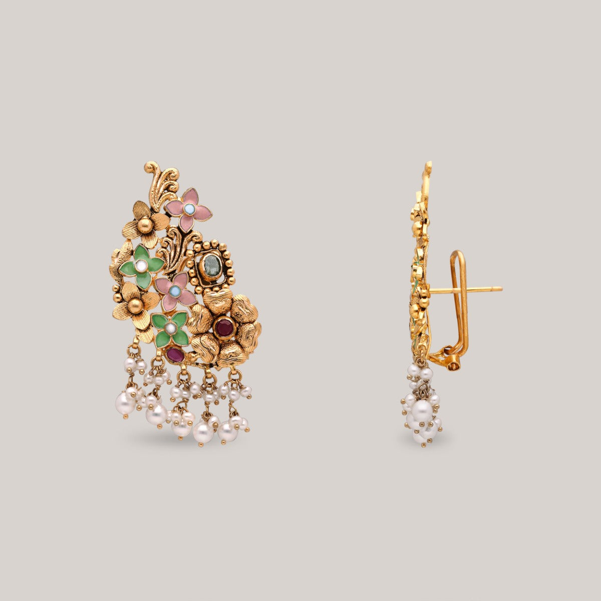 Pastel Paradise Gold Earrings