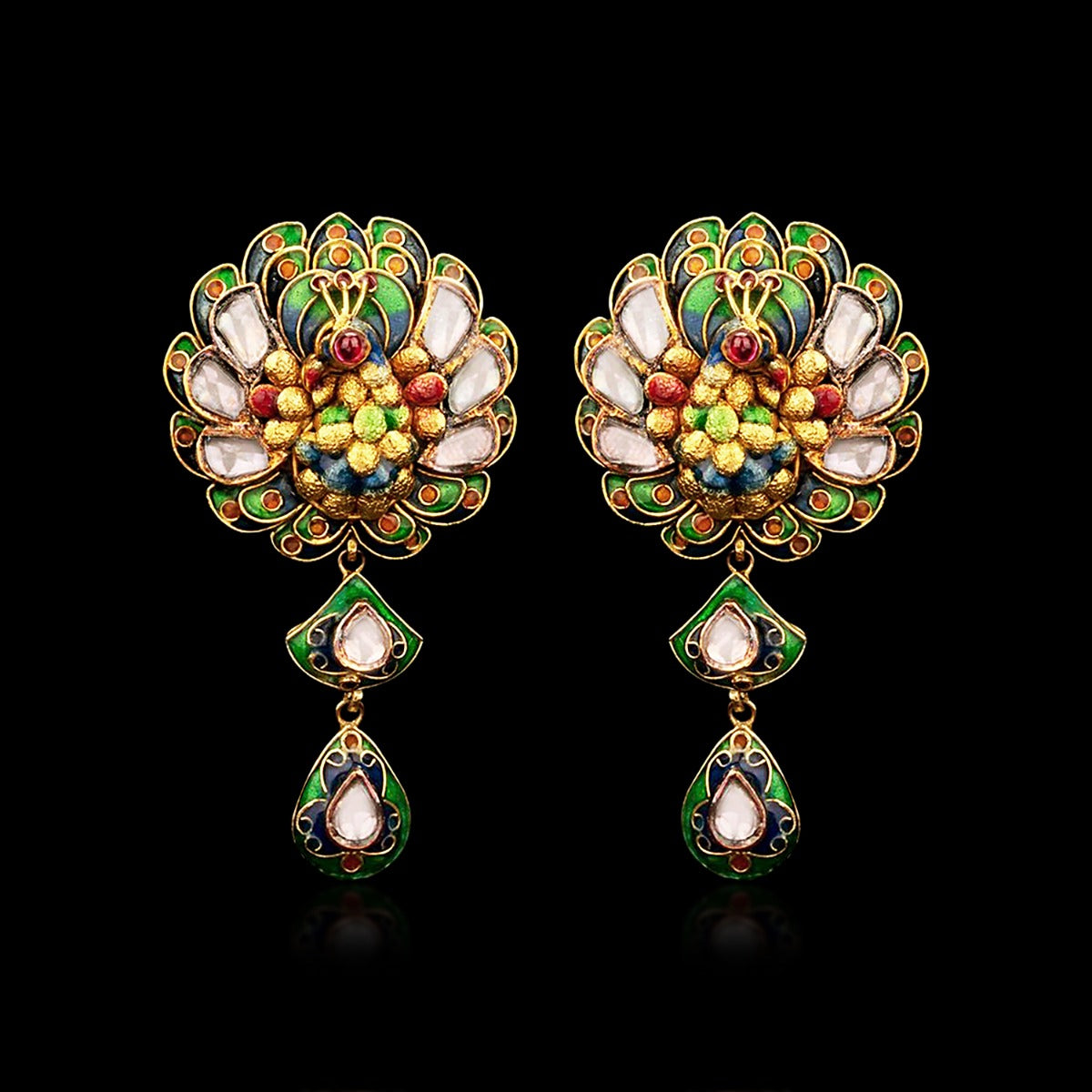 Bouquet Flush Gold Earrings
