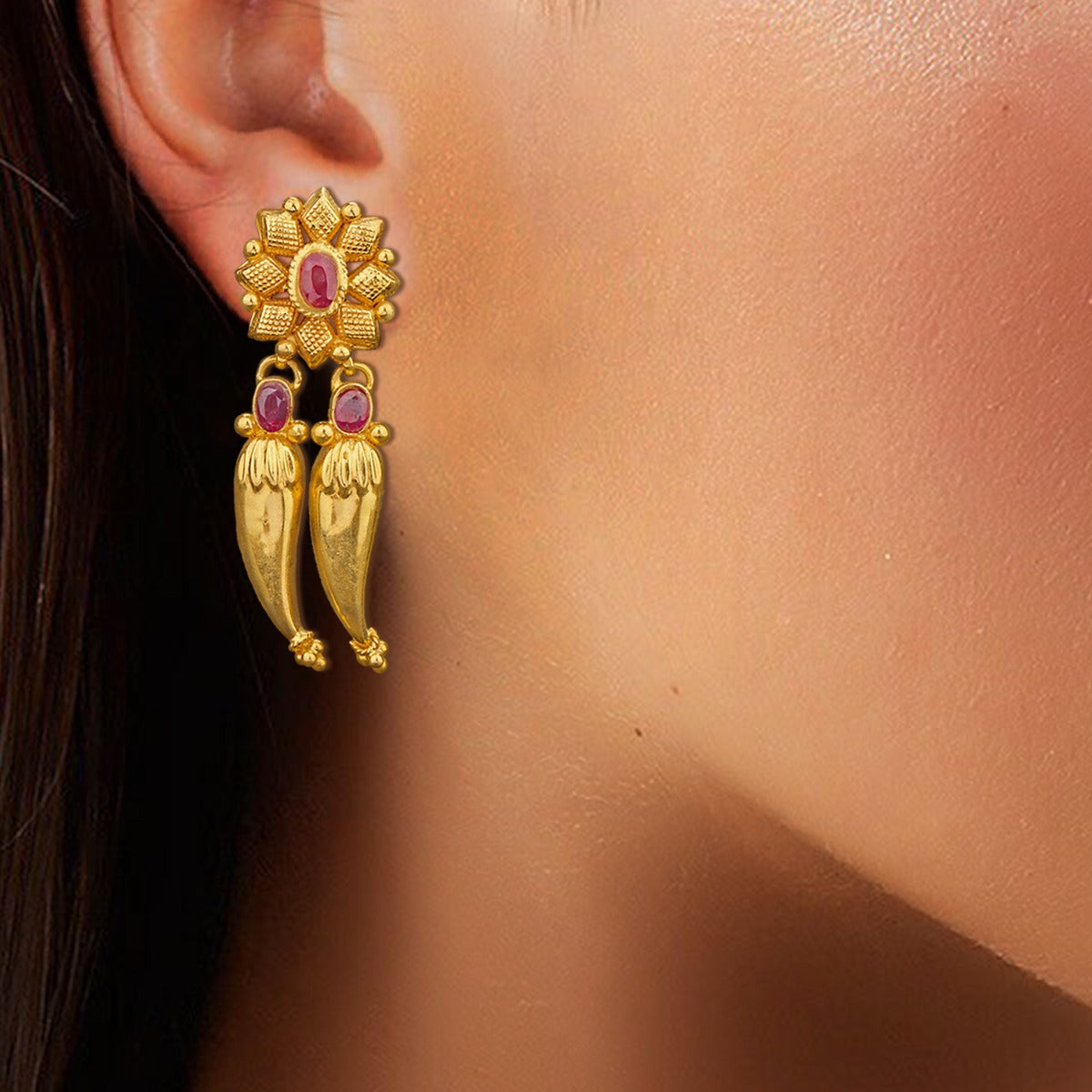Fruitilicious Gold Earrings