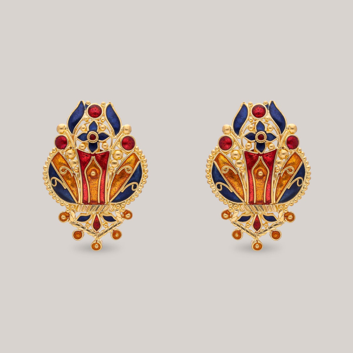Marigold Mosaic Gold Earrings