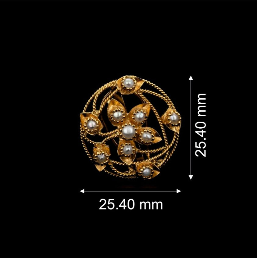 Turn Twist Floral Gold Earrings