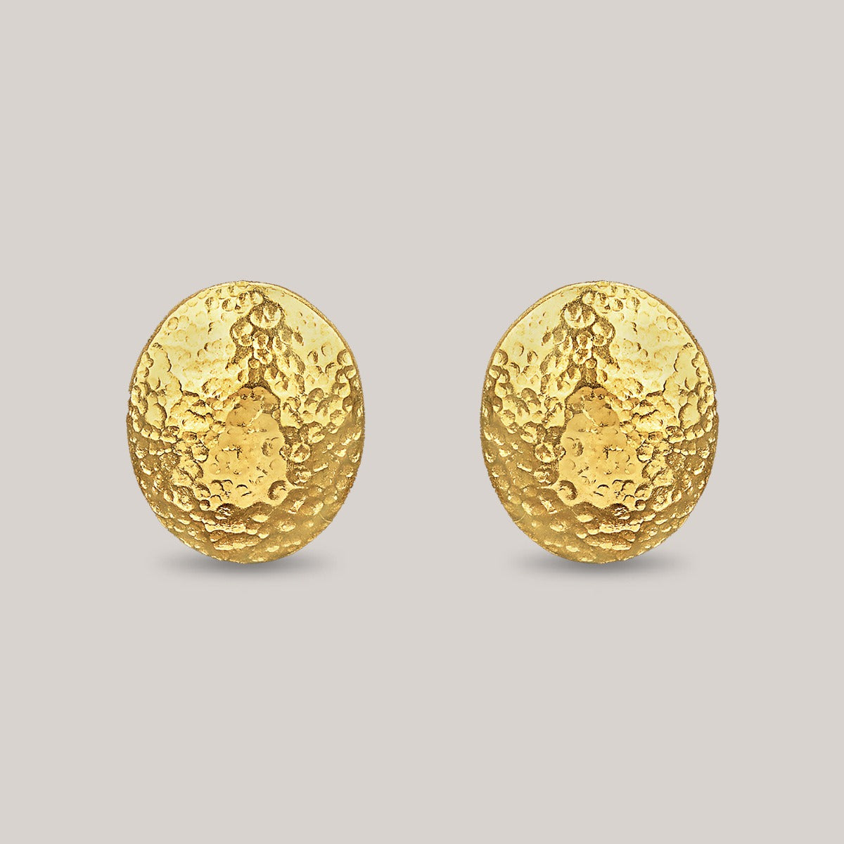 Opaque Circle Gold Earrings