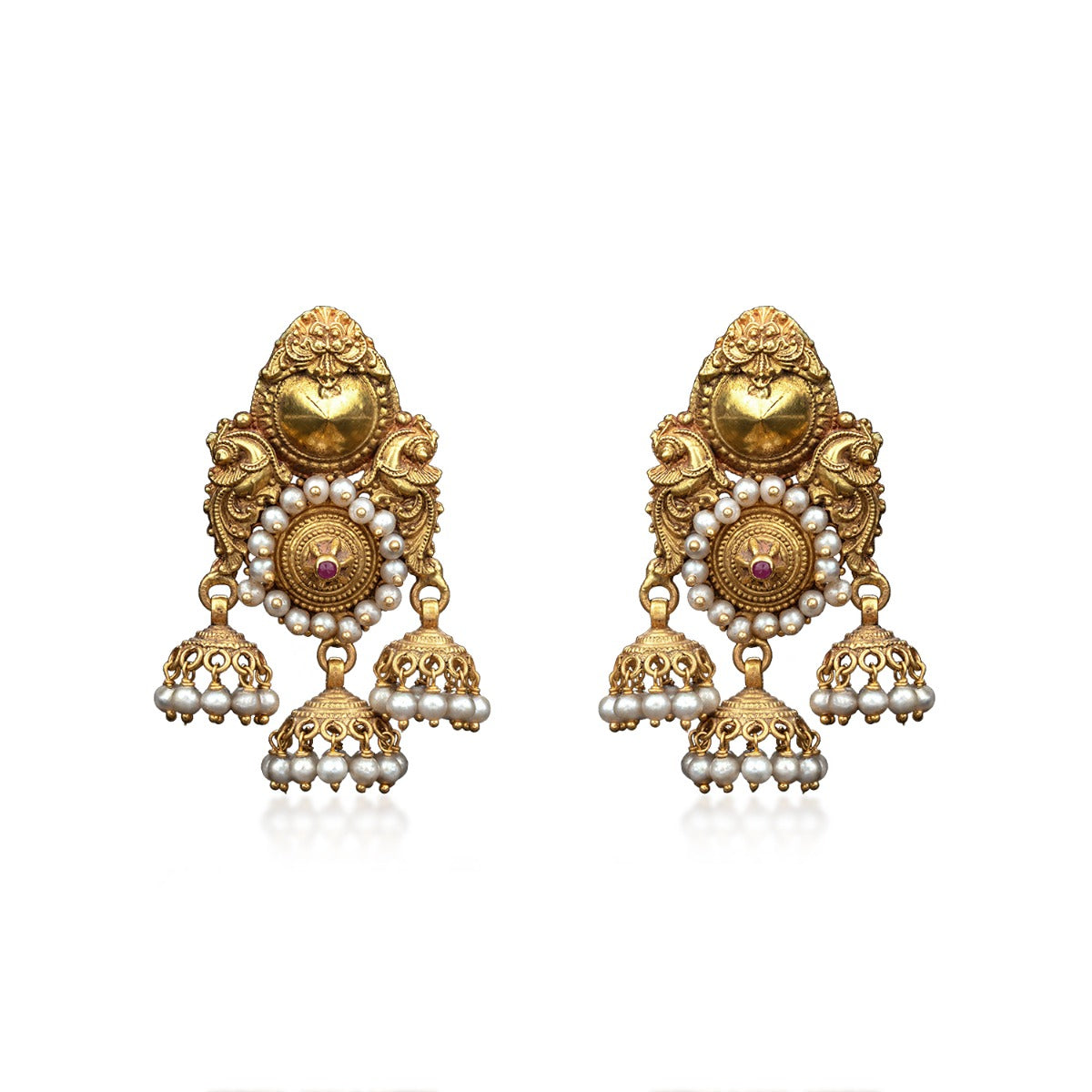 Temple Gold Earrings