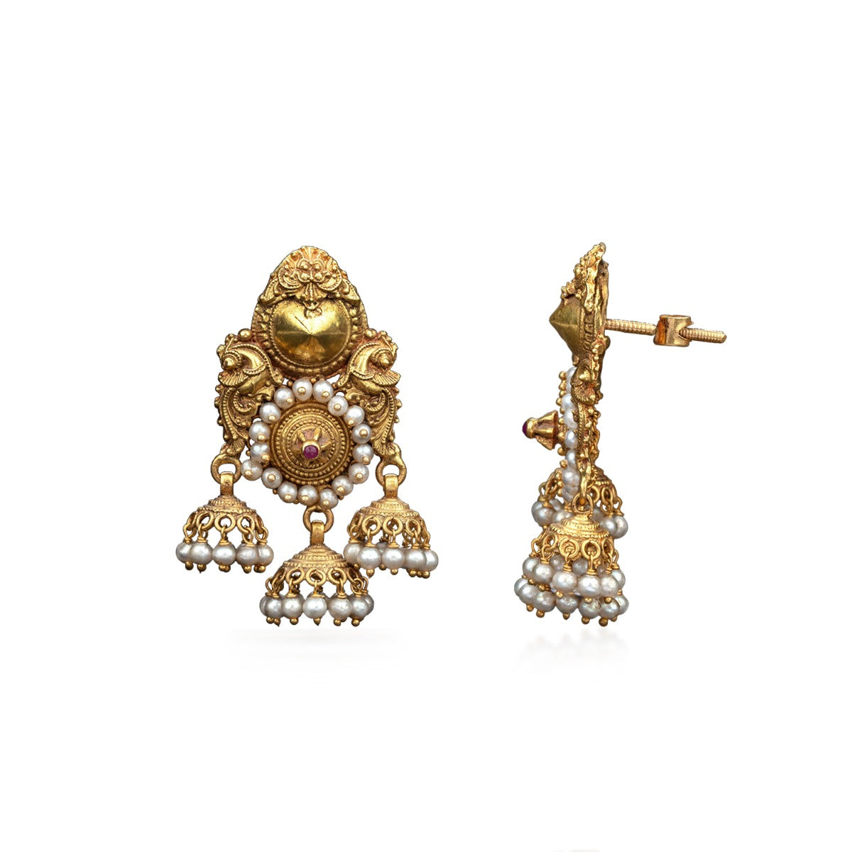 Temple Gold Earrings