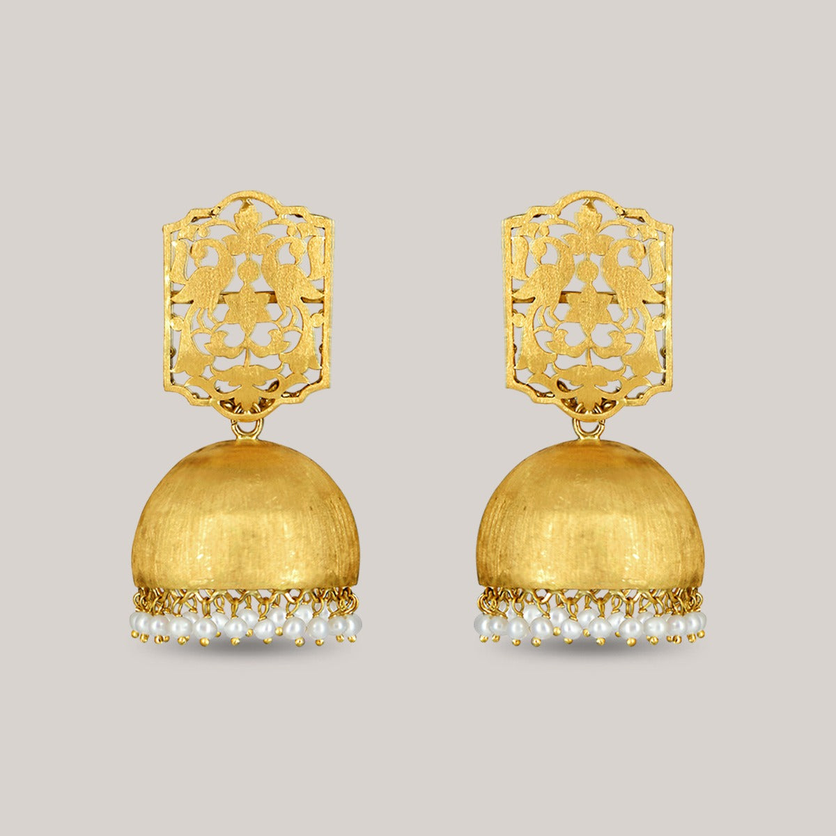 Outer Dome Gold Jhumka