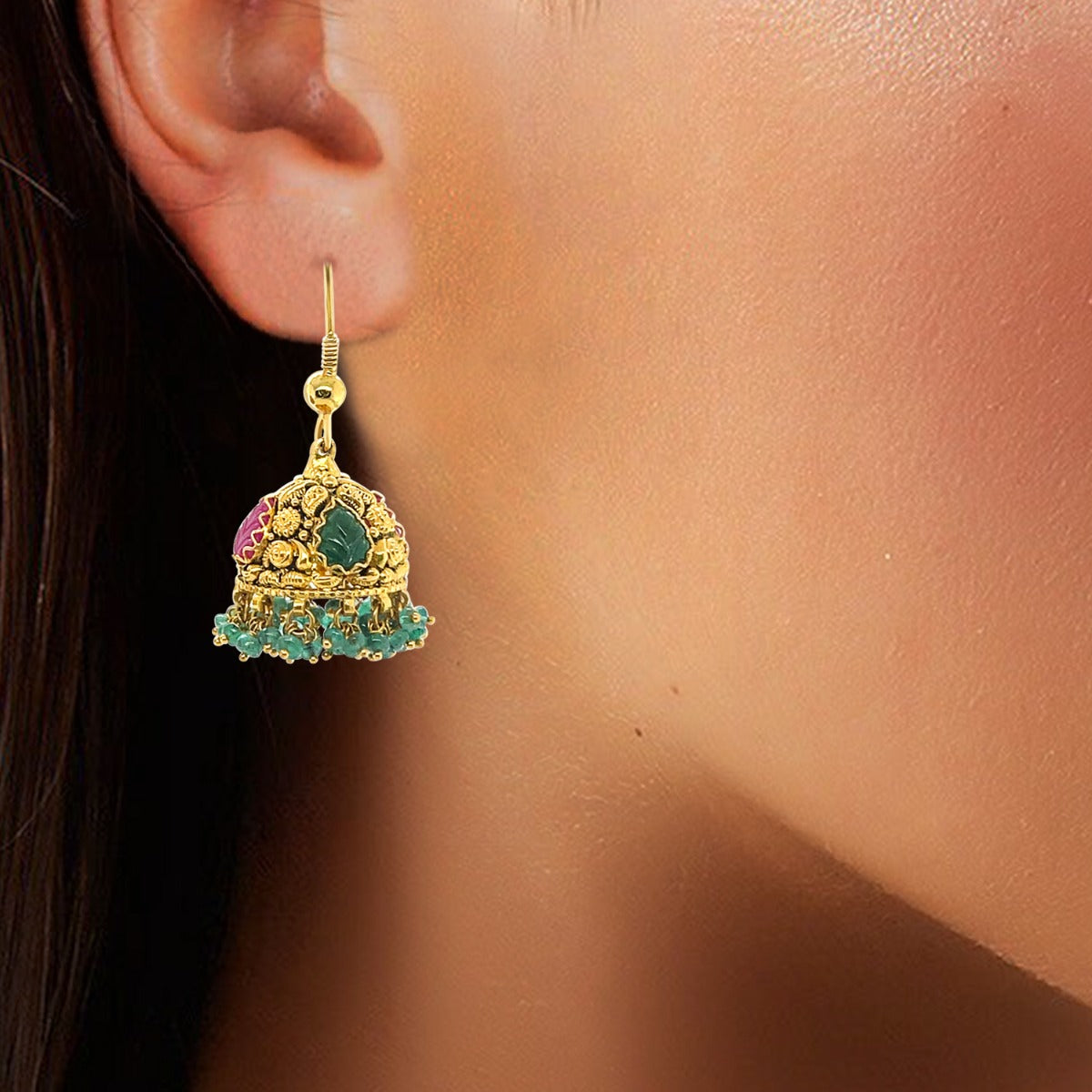 Tansy Gold Jhumka