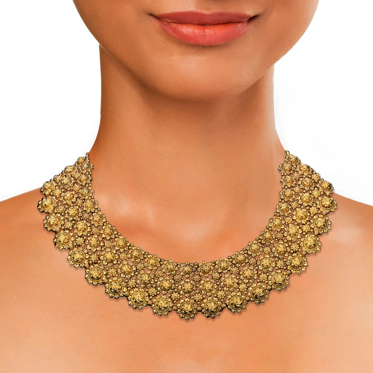 Floral Bedding Gold Necklace