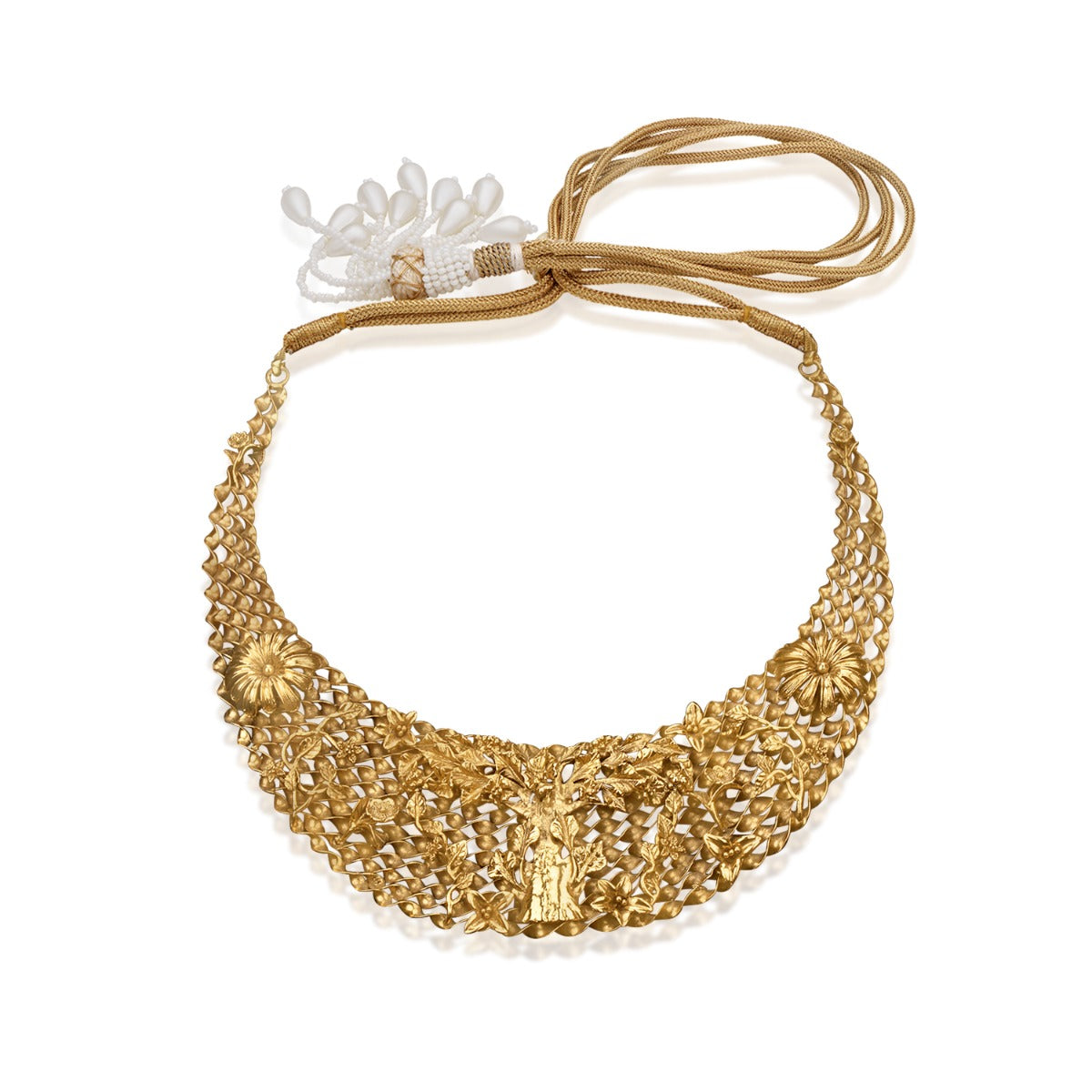 Bent Boat Gold Necklace