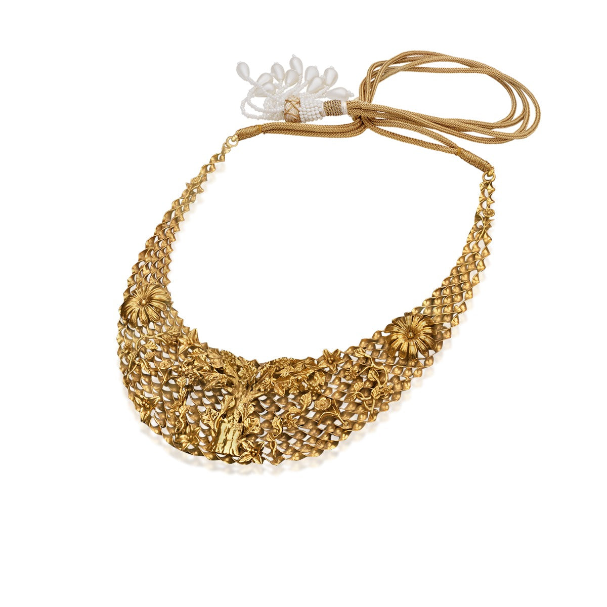 Bent Boat Gold Necklace