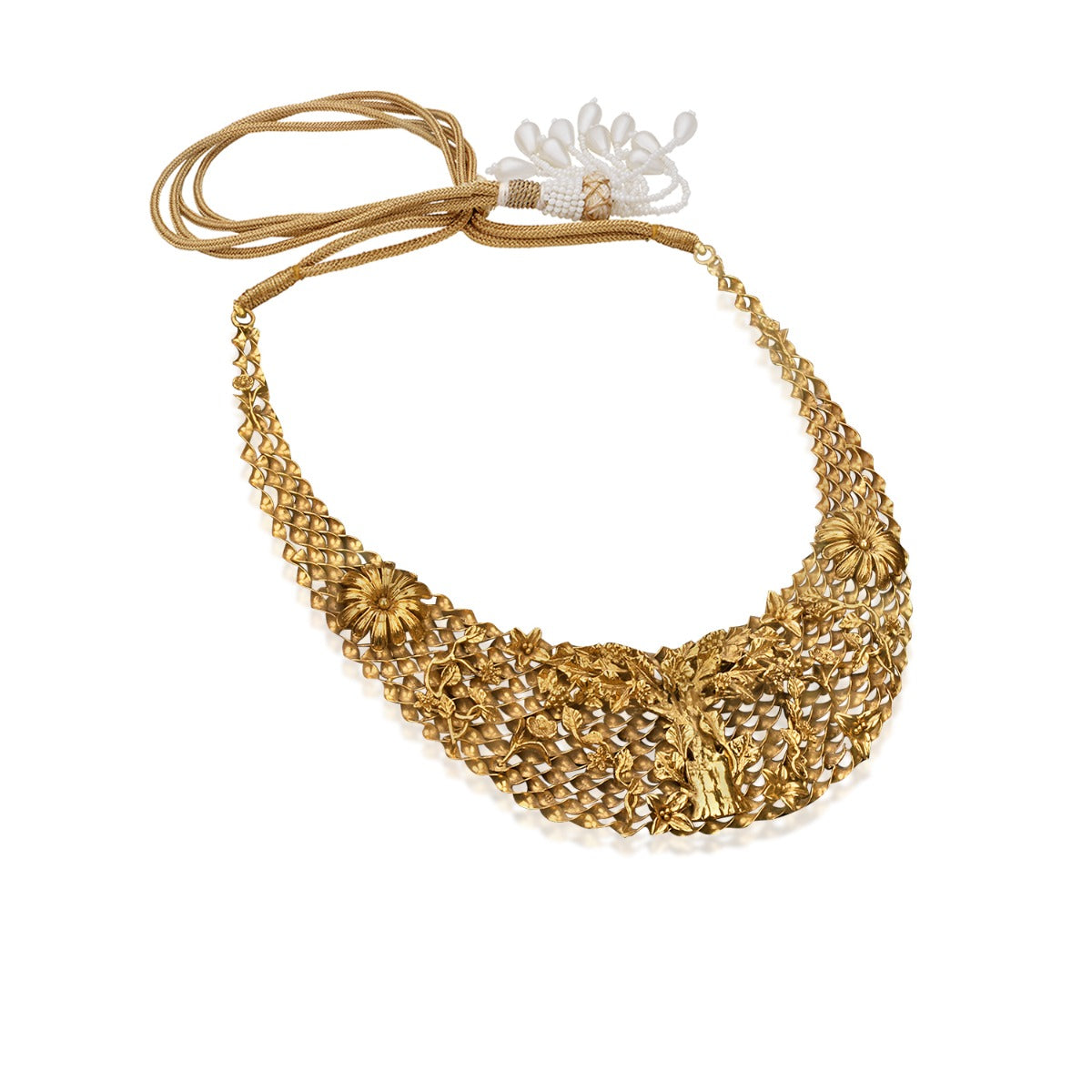 Bent Boat Gold Necklace