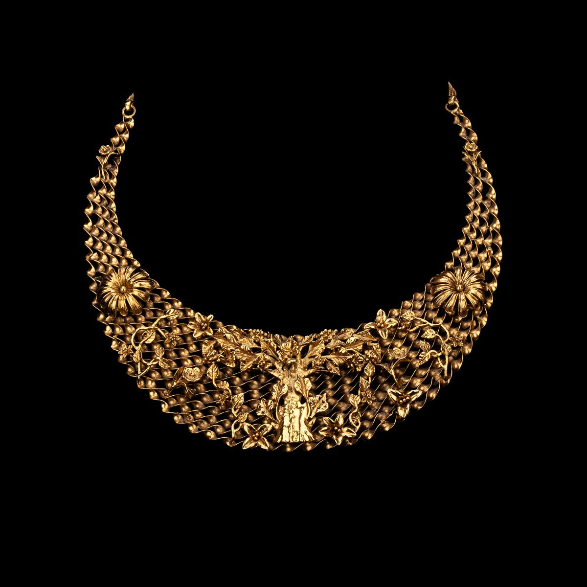Bent Boat Gold Necklace