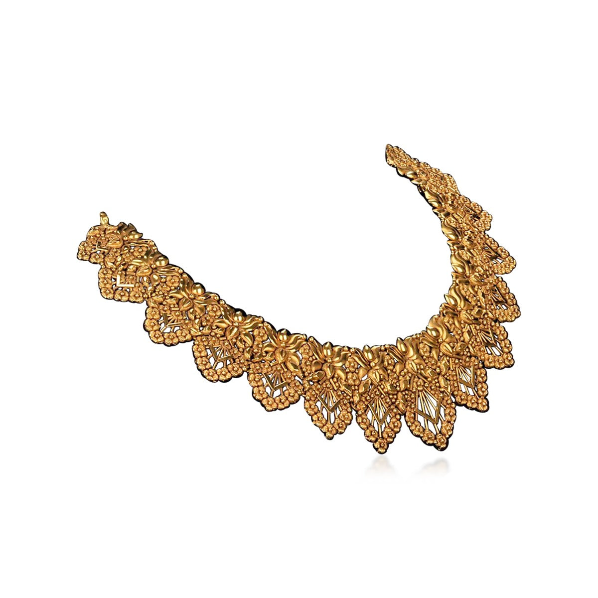 Spoke Mash Gold Necklace