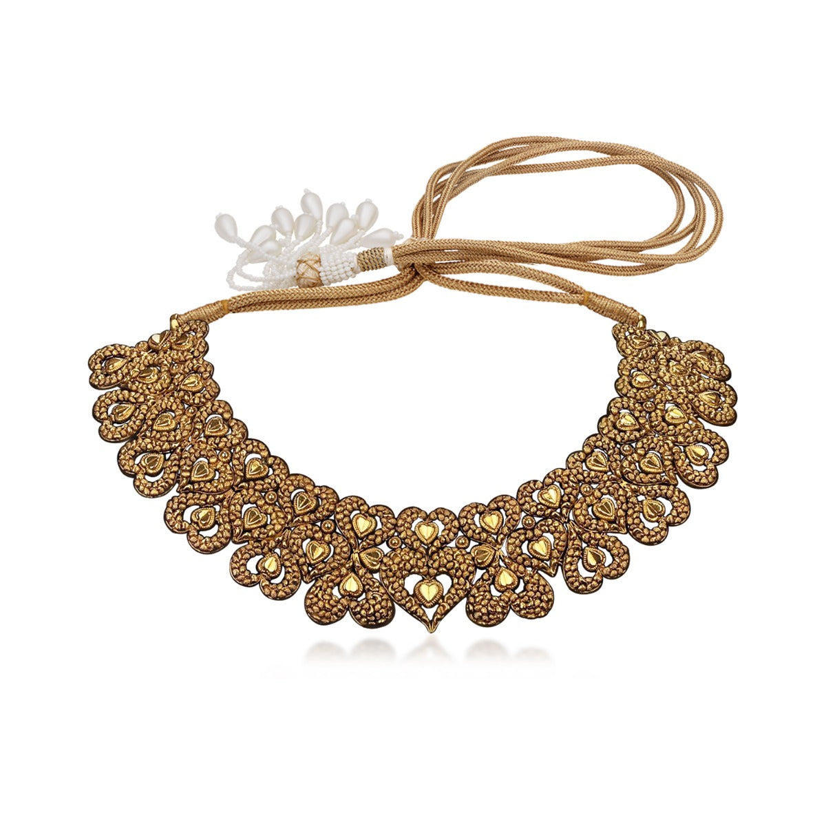 Hearty Art Gold Necklace