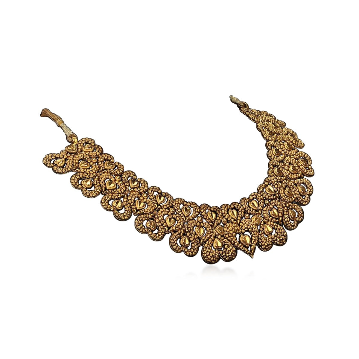 Hearty Art Gold Necklace