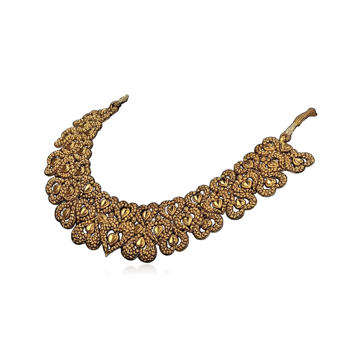 Hearty Art Gold Necklace