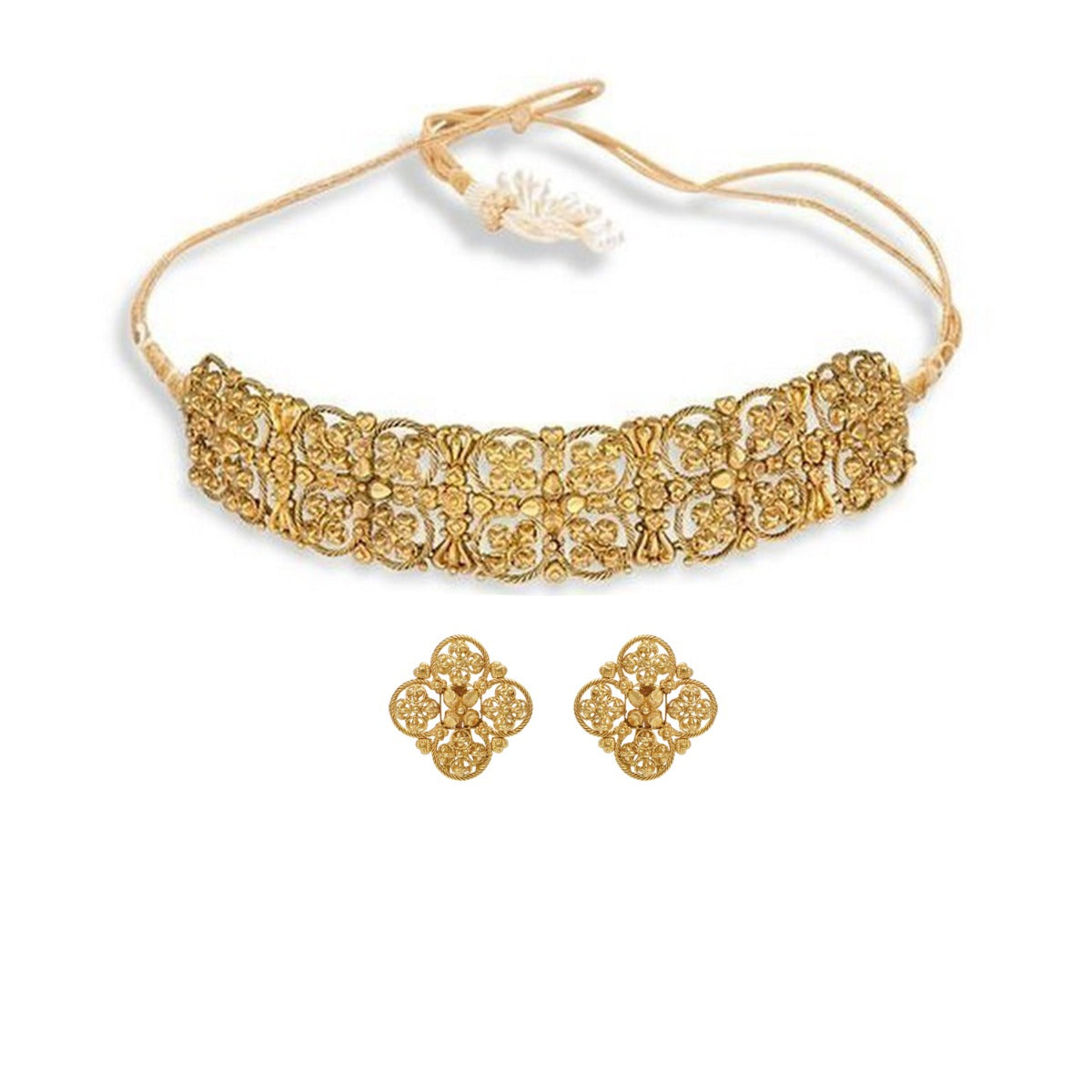 Stunning Gold Choker Set