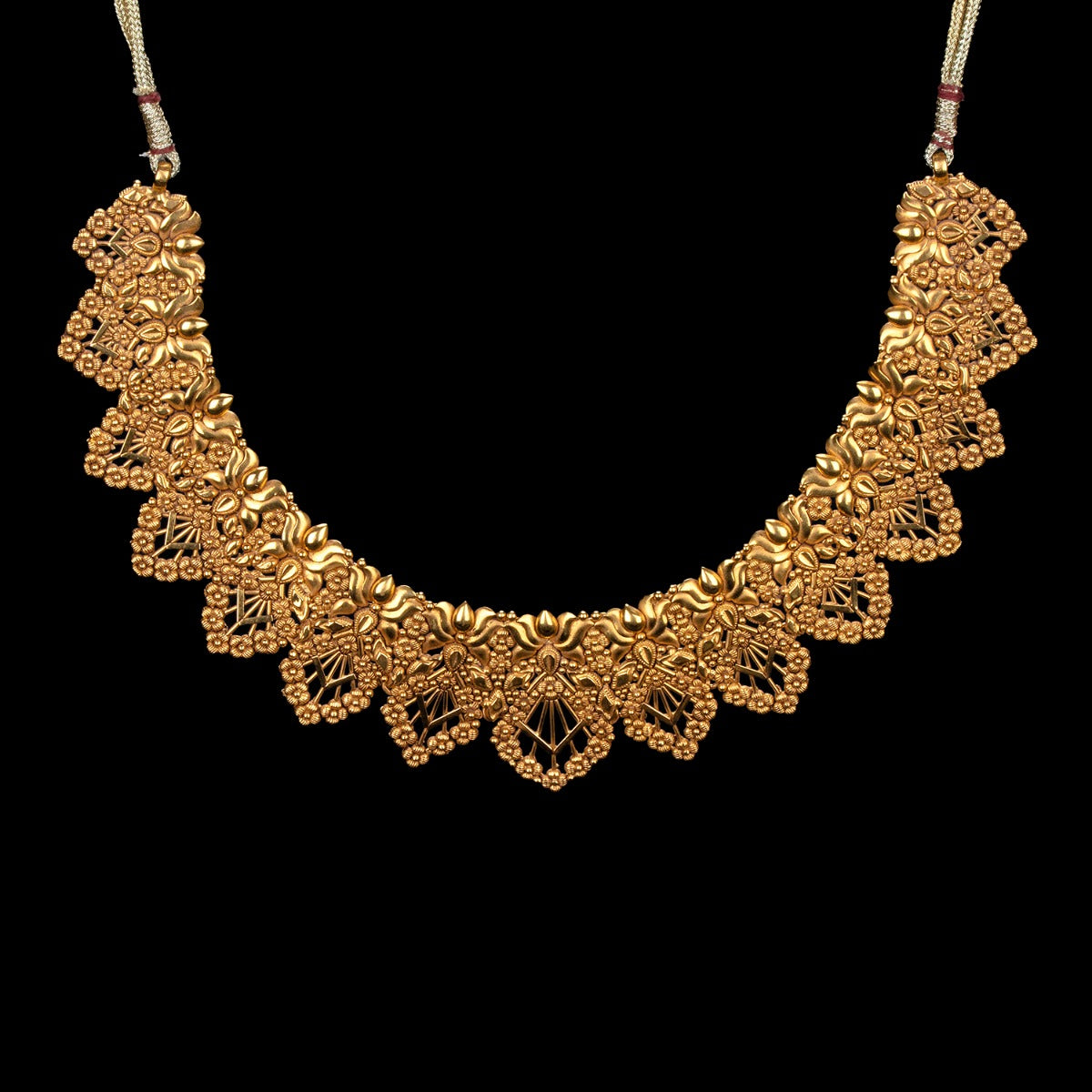 Spoke Mash Gold Necklace