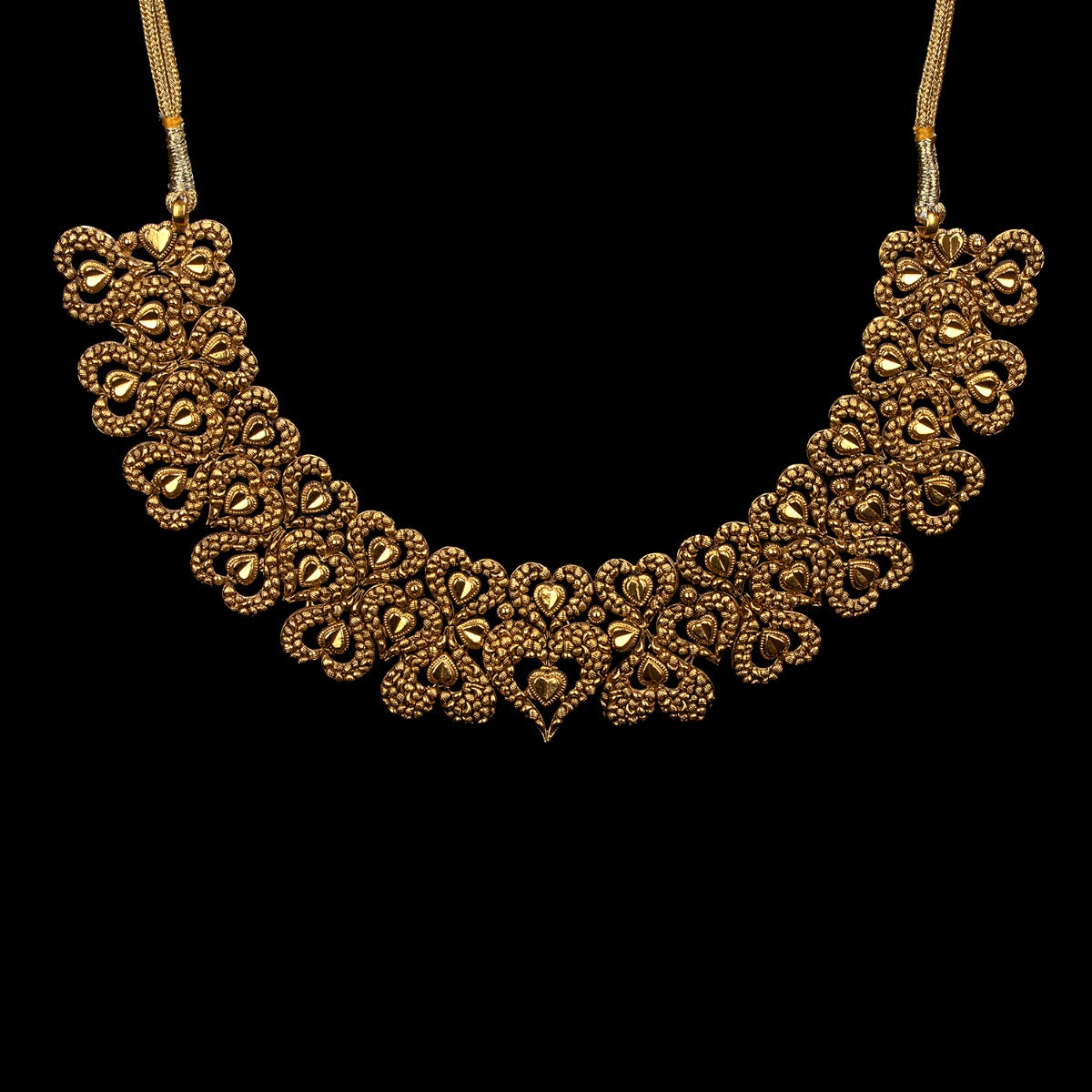Hearty Art Gold Necklace