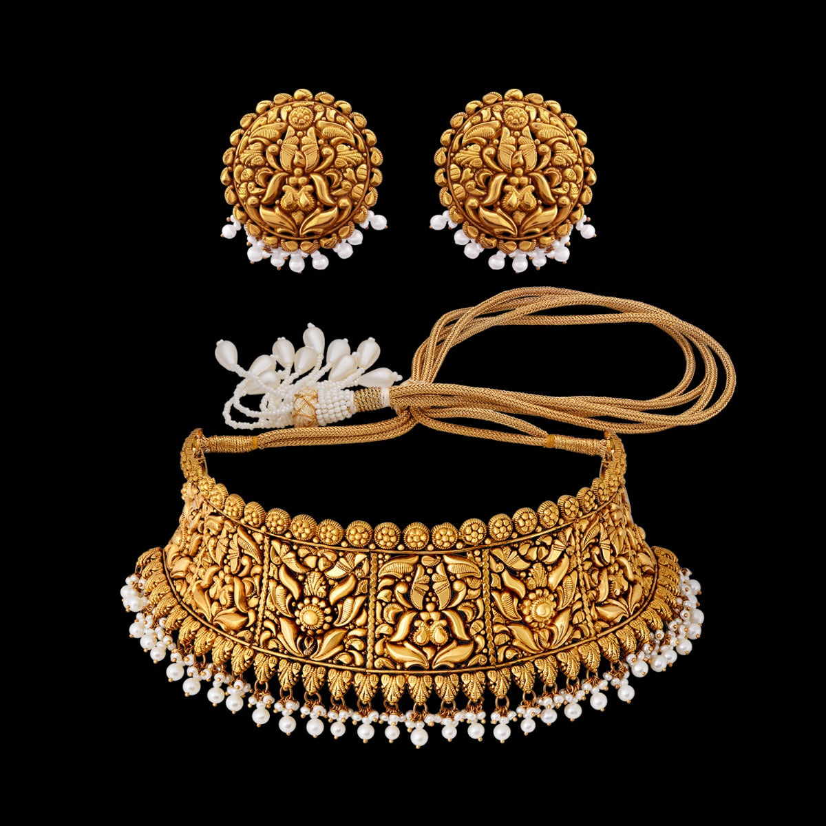 Temple Arch Gold Choker Set