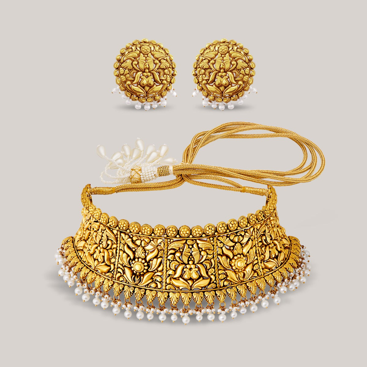 Temple Arch Gold Choker Set