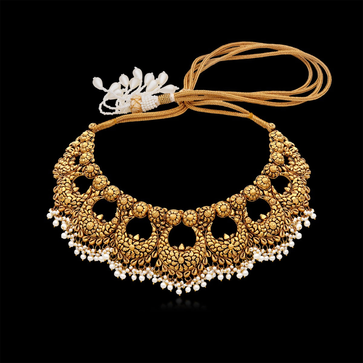 Jhumka Style Gold Choker
