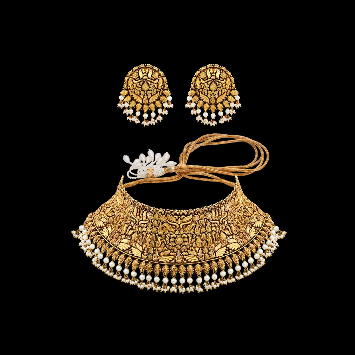 Flying Wings Gold Chokers Set