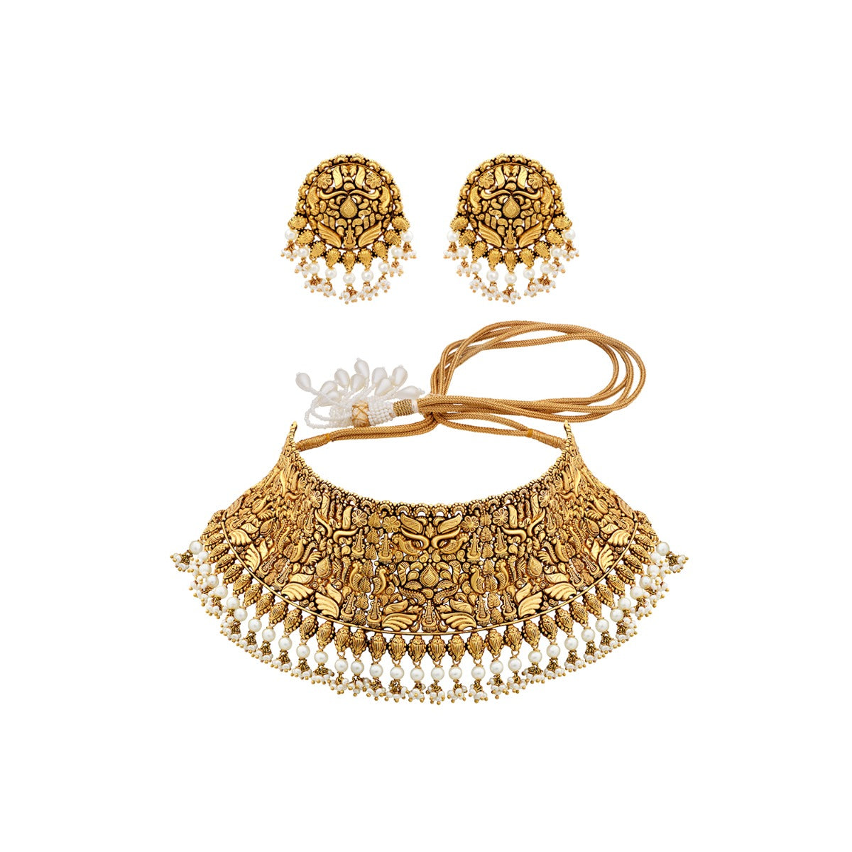 Flying Wings Gold Chokers Set