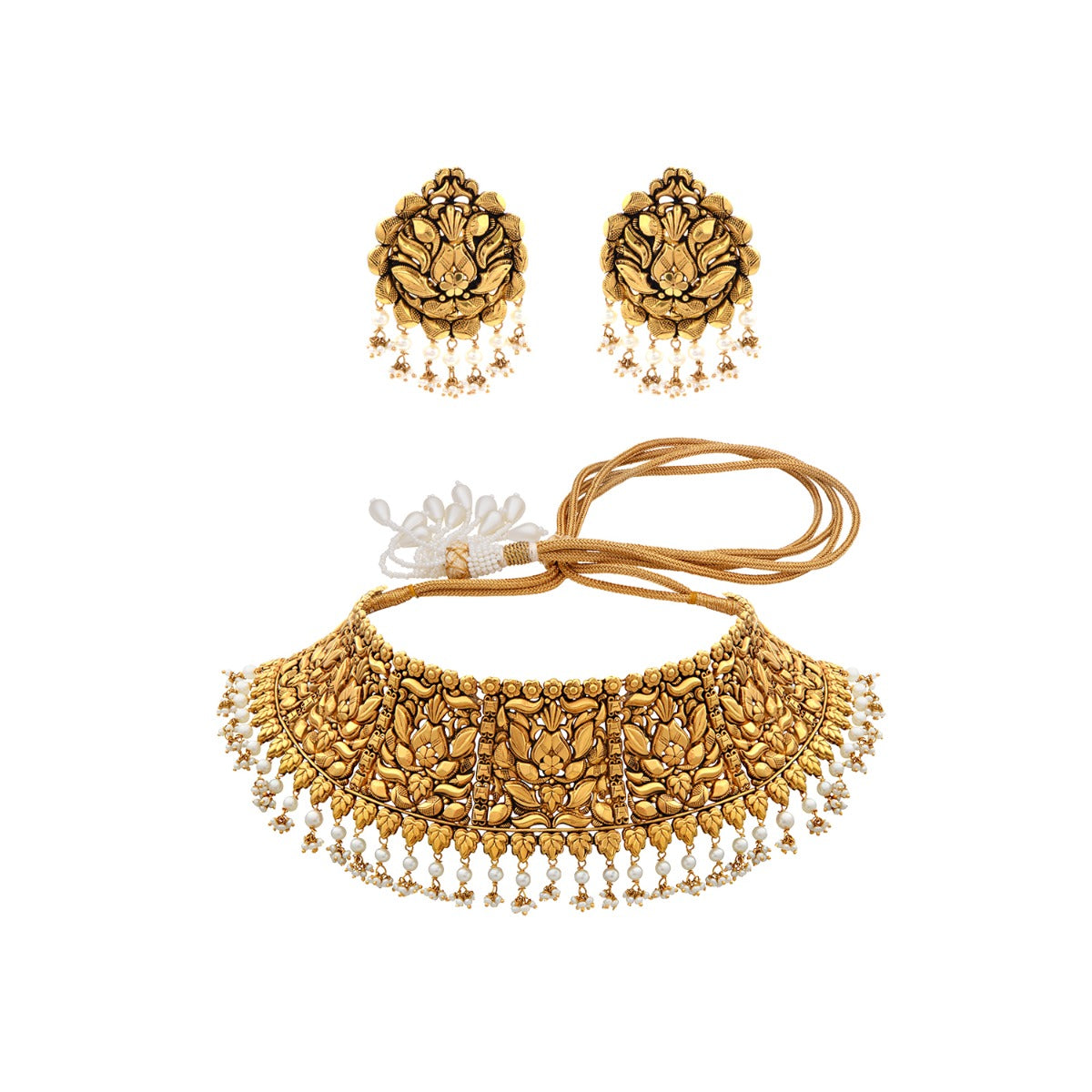 Marsh Bed Gold Choker Set