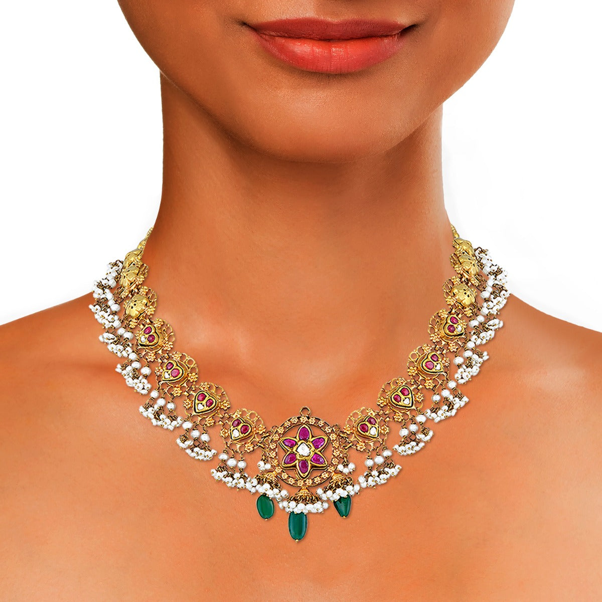 Gorgeous Gold Temple inspired Necklace