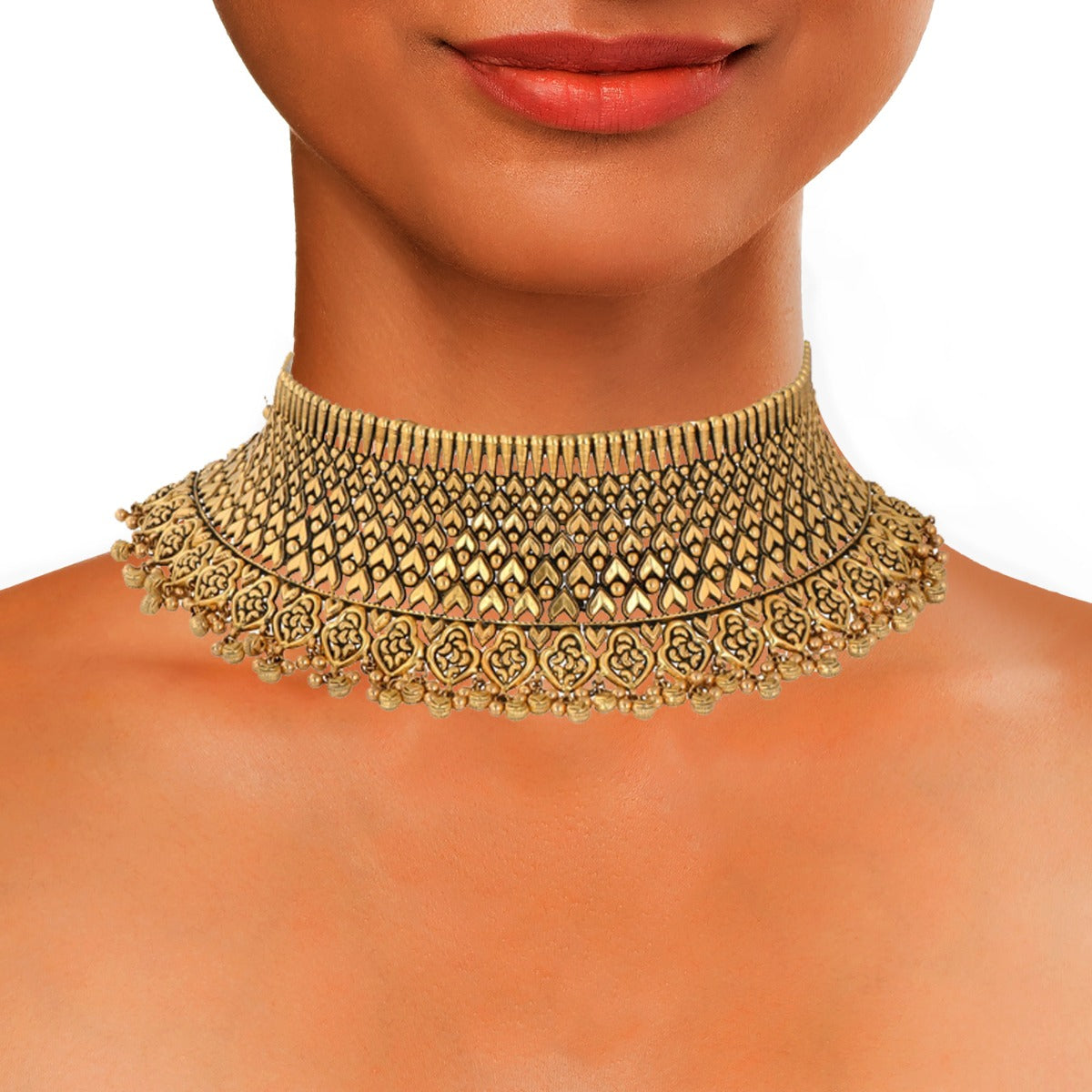 Luminous Gold Choker Set