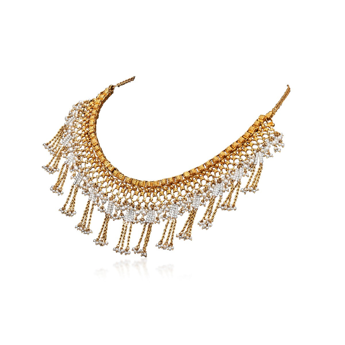 Raindrop Tazzles Gold Necklace