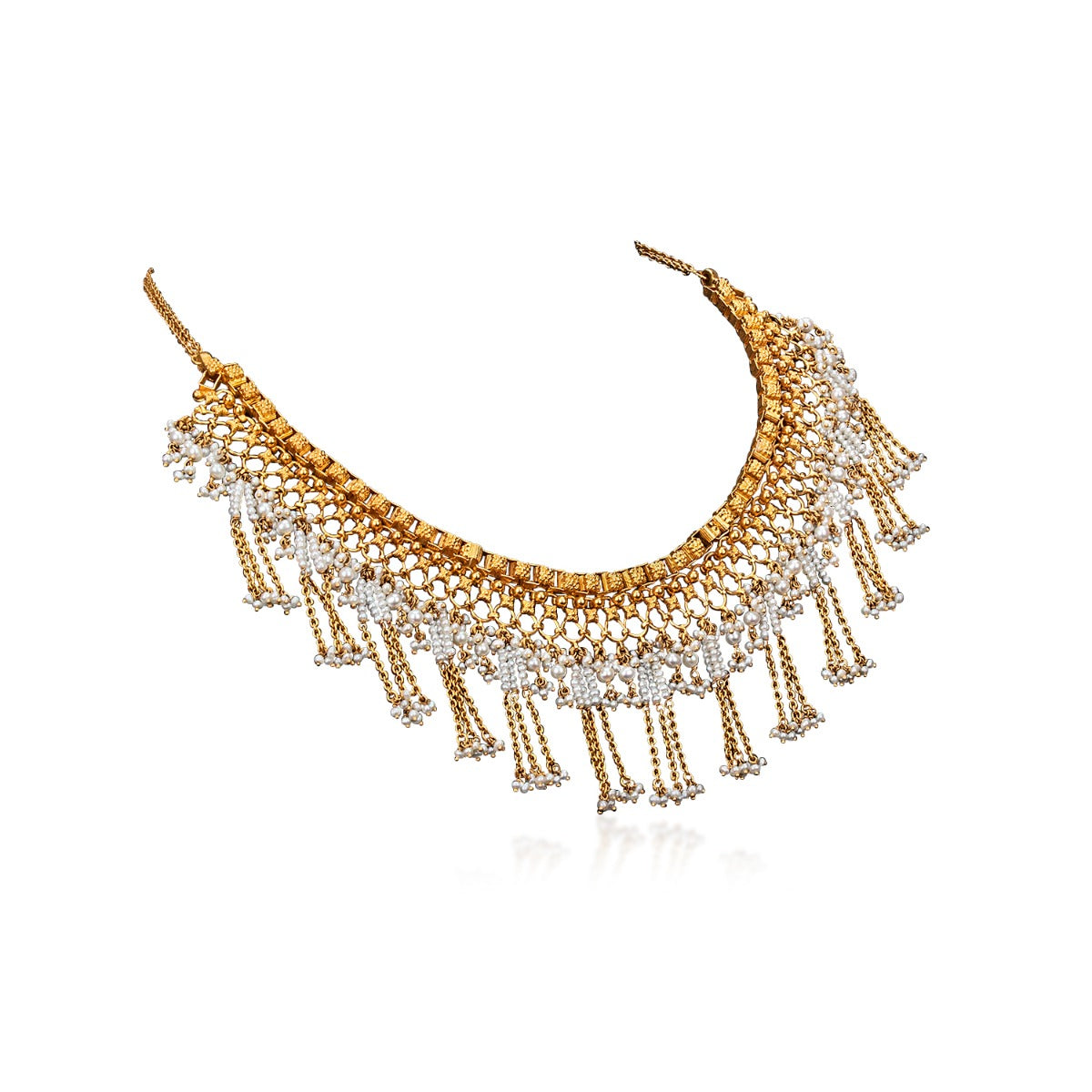 Raindrop Tazzles Gold Necklace