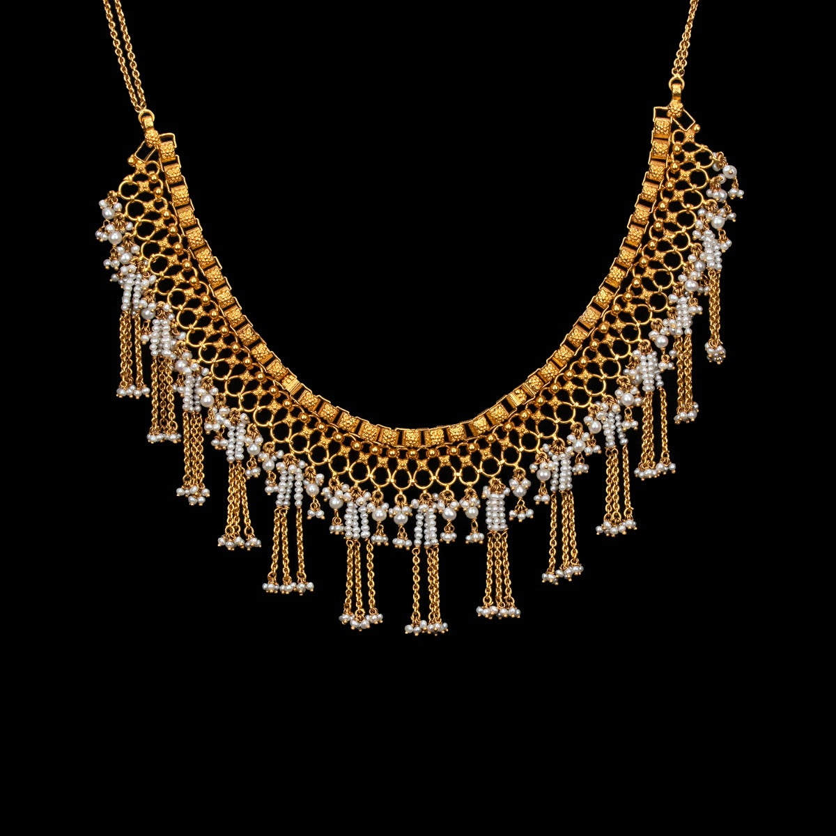Raindrop Tazzles Gold Necklace