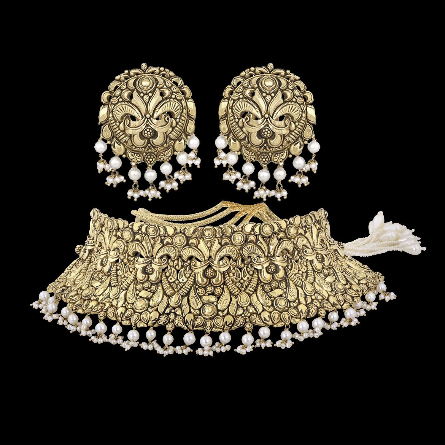 Traditional Gold Choker Set