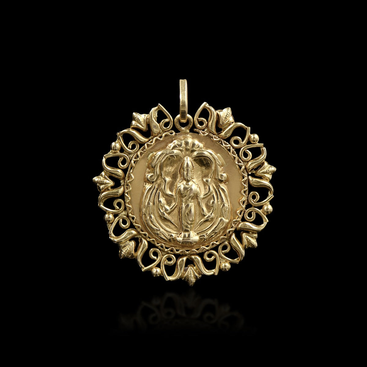 Dainty Goddess Gold Pendant