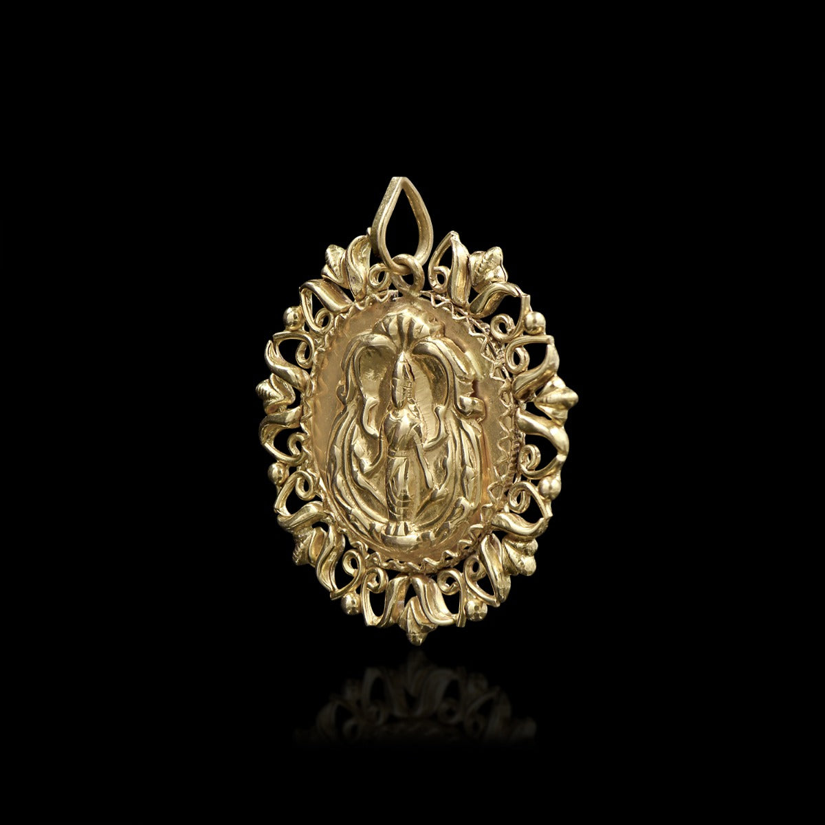 Dainty Goddess Gold Pendant