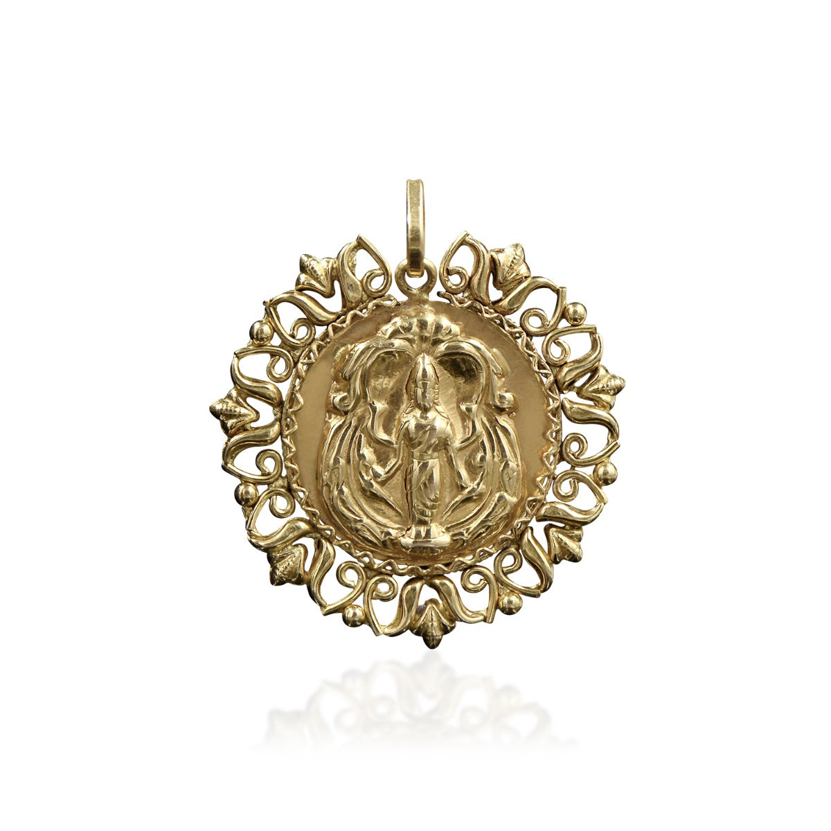 Dainty Goddess Gold Pendant
