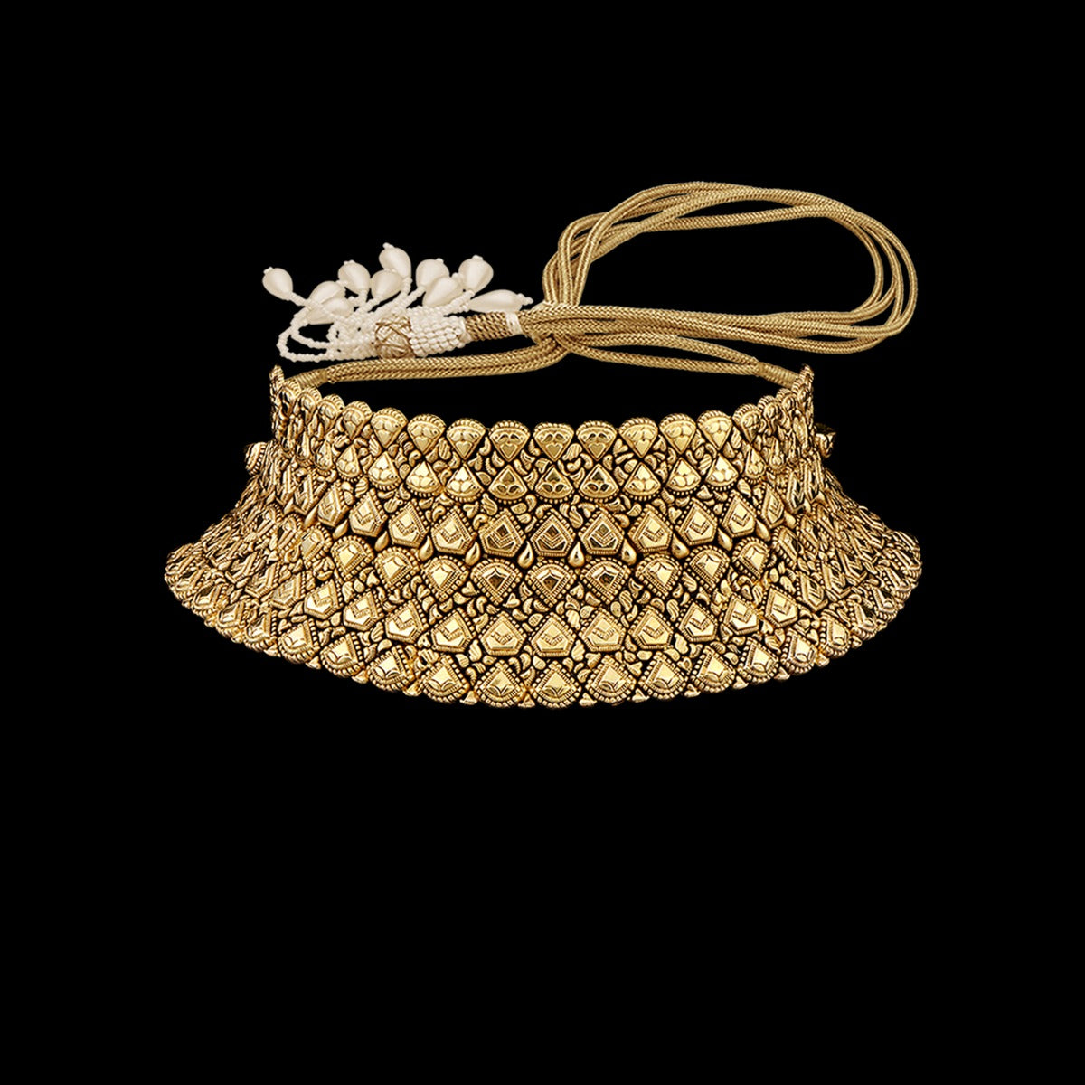 Rishika Geometric Gold Choker