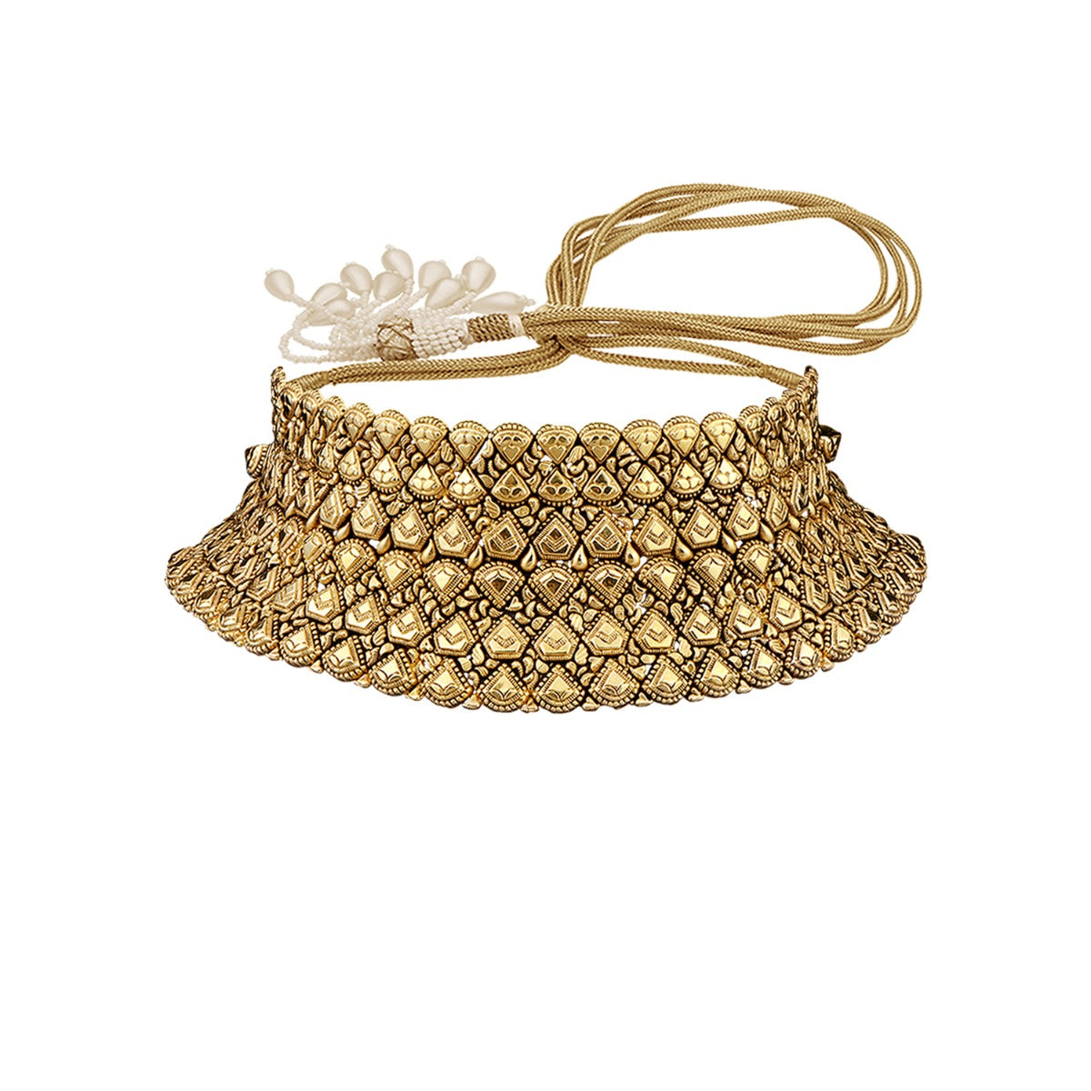 Rishika Geometric Gold Choker