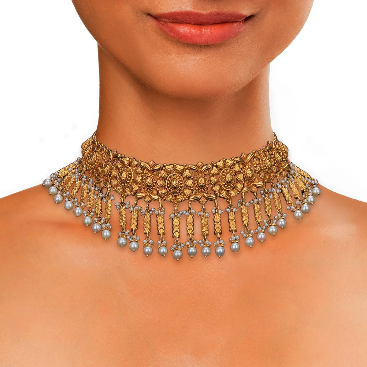 Chunky Wires Gold Choker