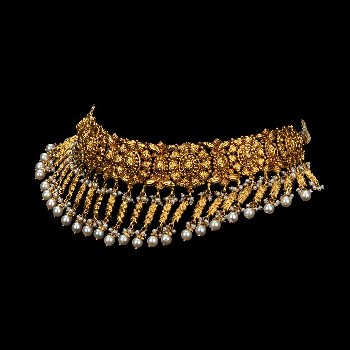 Chunky Wires Gold Choker