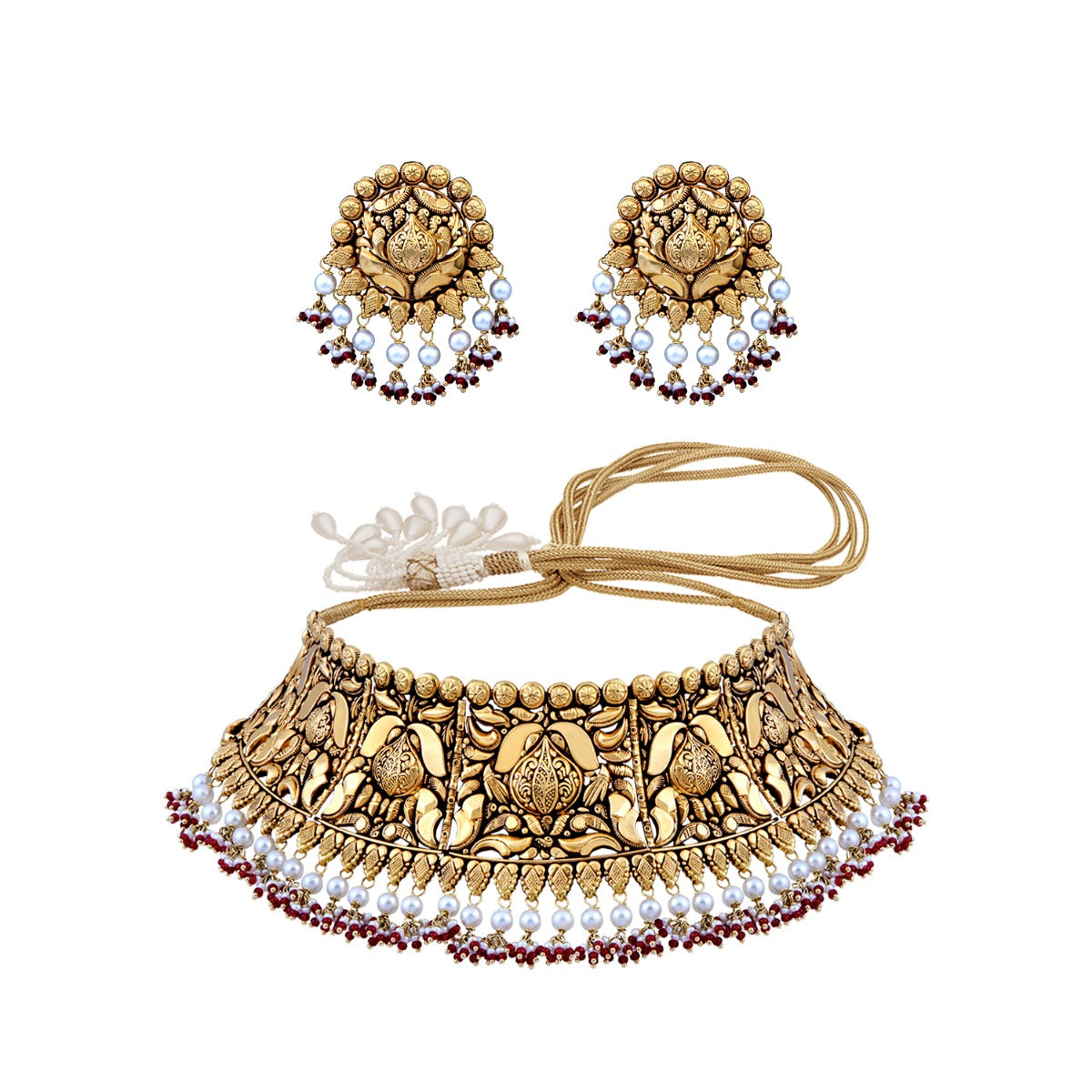 Kavelia Gold Choker Set