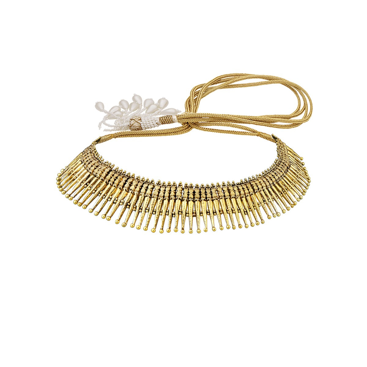 Tribal Contemporary Gold Choker