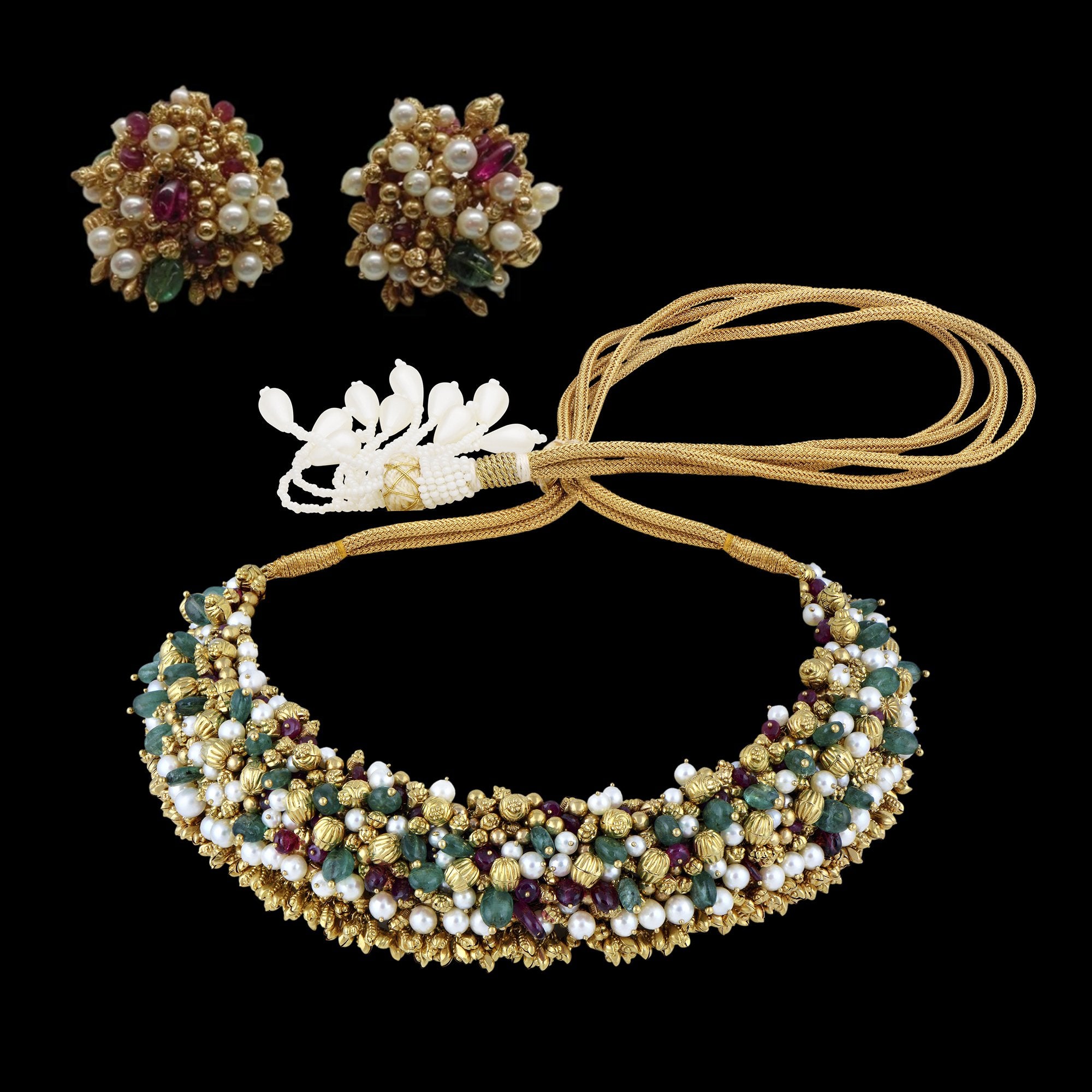 Classic Multi Studded Choker Set