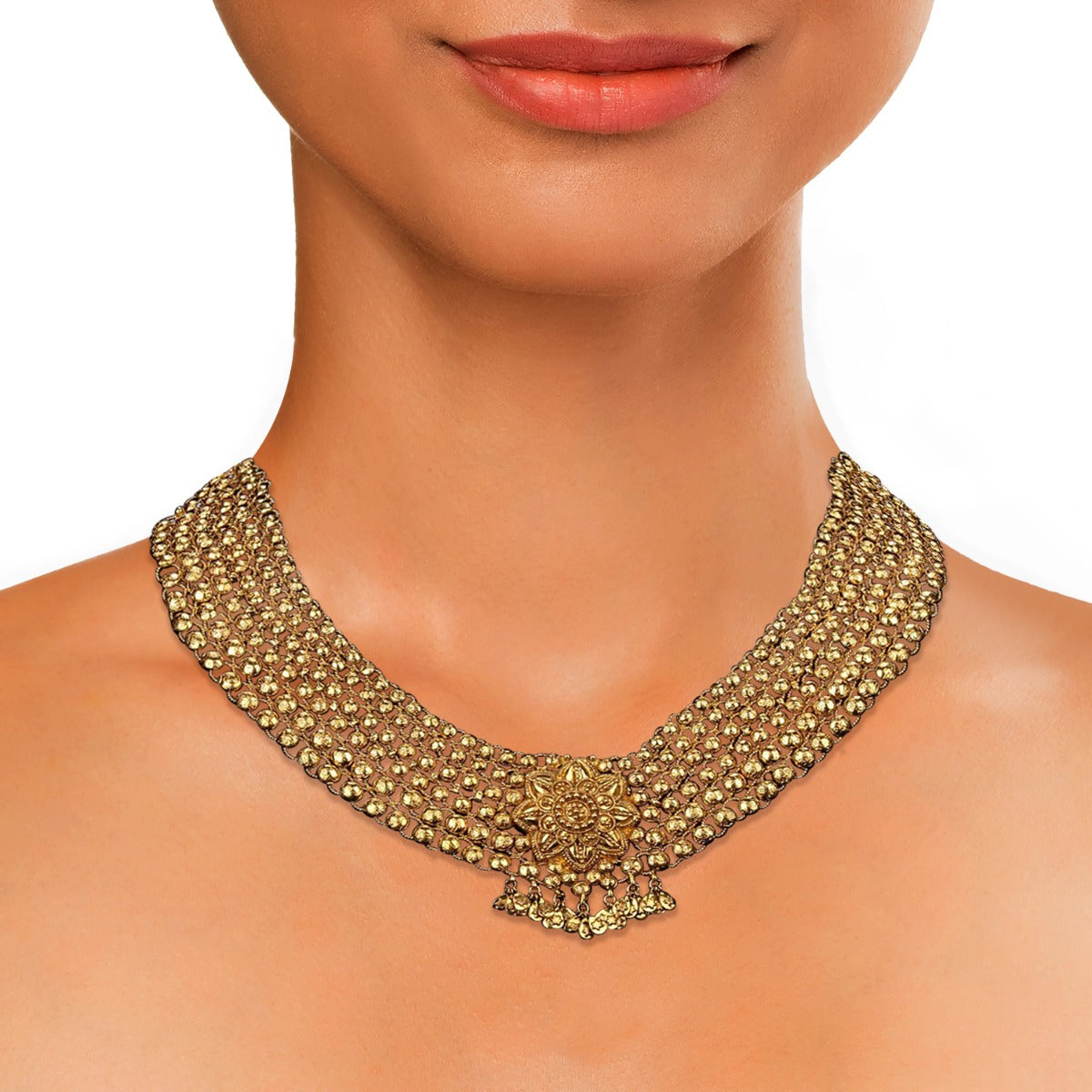 Dot Dots Gold Necklace