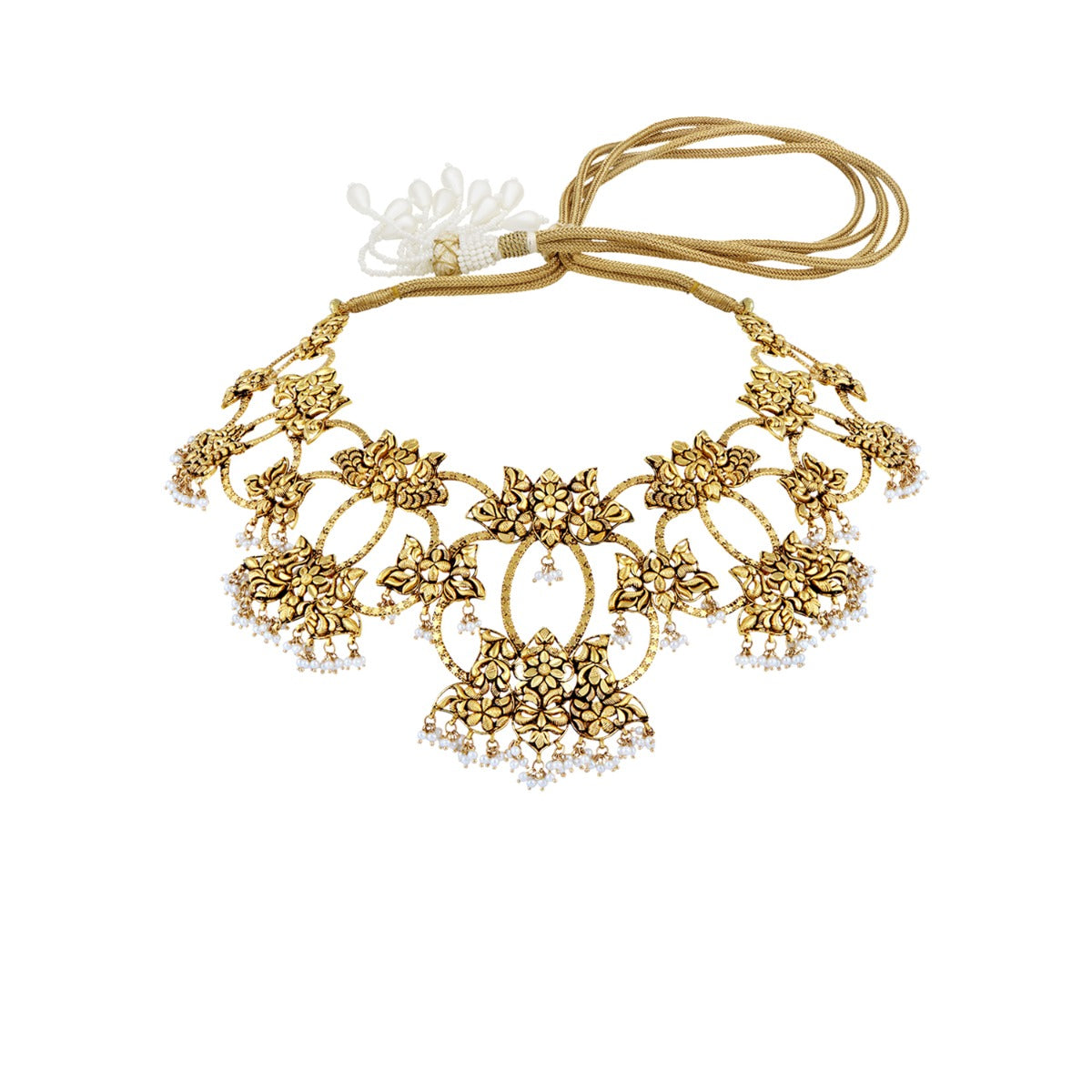 Lotus Blossom Gold Necklace