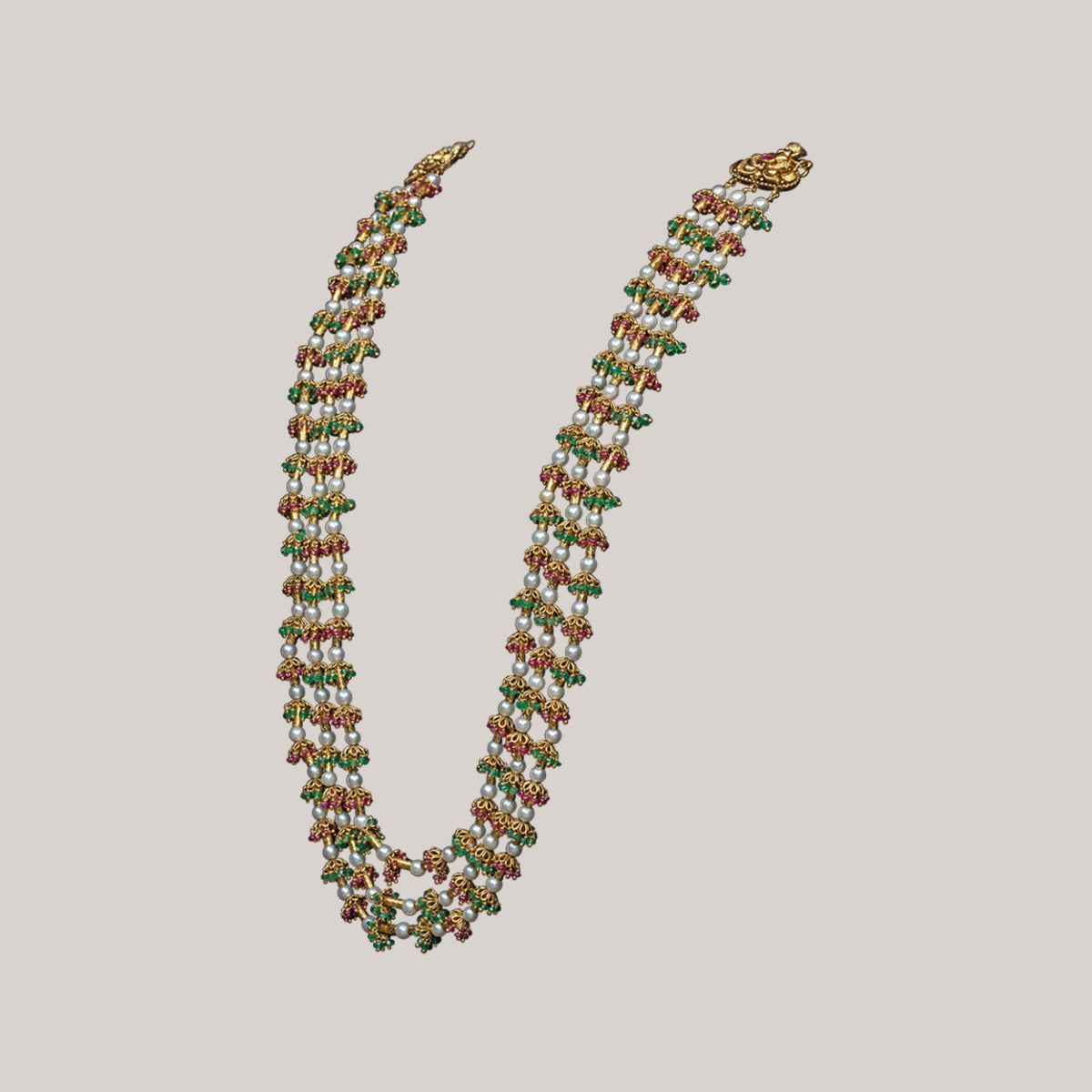 Multistone Gold Necklace